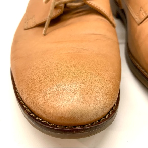 Vionic Weslyn Tan Leather Oxfords Lace-Up Dress Shoes Brown 1” Heel Size 9 - Picture 11 of 15